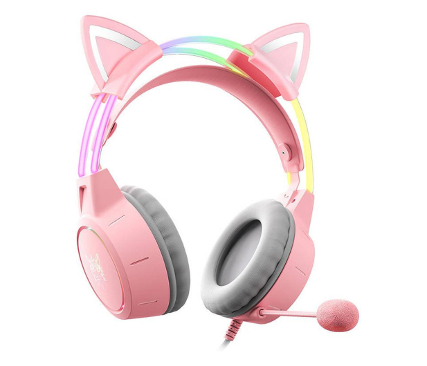 Onikuma X15 PRO Różowe - kocie uszy - 1236702 - zdjęcie 2